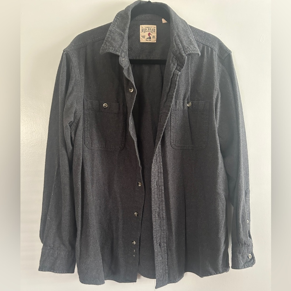 RedHead Men's Gray Button-Up Shirt